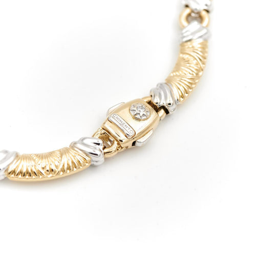 Collier Chimento - Collier en or jaune et or blanc avec diamant 58 Facettes 1573278CN