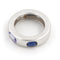 Bague 41 O.J. Perrin Bague Jonc  Or blanc Saphir, Tanzanite 58 Facettes 1582973CN