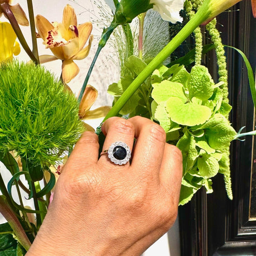 Bague 55 Bague en grappe en platine avec saphirs et diamants 58 Facettes 8E839DFE69BD4C69A5DE6153CFECA1BC