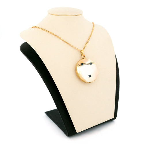 Pendentif Médaillon rond en or 14 carats et saphirs 58 Facettes 2537BEAE60DB490AAF0183D2B5C96B45