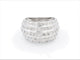 Bague 54 Bague pavée de diamants en or blanc 18 carats 58 Facettes 1589226CN
