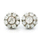 Boucles d'oreilles Boucles d’oreilles en grappe de diamants taille ancienne en or blanc 14 carats 58 Facettes A93D9F812E6945BE82150038FE133FDF