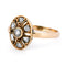 Bague 54 Bague ovale en or 14 carats et diamants taille rose 58 Facettes 9C9C6547271F41A4A36536569F58E921