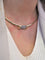 Collier Collier maille oméga en or jaune et blanc 18 carats avec diamants 58 Facettes 1597906CN