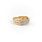 Bague 68 Bague alliance en anneaux croisés en or jaune et blanc avec diamants 58 Facettes 1599635CN