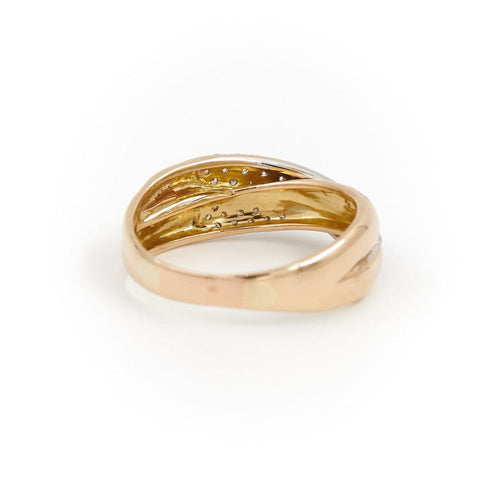 Bague 68 Bague Or jaune, Or blanc Diamant 58 Facettes 1599635CN