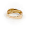 Bague 68 Bague alliance en anneaux croisés en or jaune et blanc avec diamants 58 Facettes 1599635CN