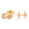 Boucles d'oreilles Fred Chance Infinie - Boucles d'oreilles puces en or rose et diamants 58 Facettes 1600573CN
