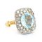 Bague 54.5 Bague entourage en or 18 carats avec aigue-marine et diamants 58 Facettes 3A835F118F3E4E7EA32FBF94D769BE53