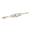 Broche Broche barre Art déco en platine, or jaune 14 carats et diamants 58 Facettes 76121C0F153B437E9E9194CC8655704C