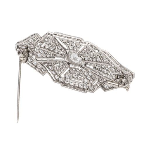 Broche Broche Art Déco Or blanc, Platine Diamant 58 Facettes 1629029CN