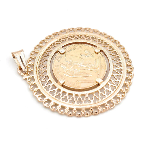 Pendentif Pendentif Pièce Or jaune 58 Facettes 1637028CN