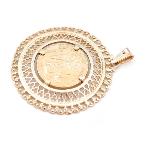 Pendentif Pendentif pièce 20 francs en or jaune 58 Facettes 1637028CN