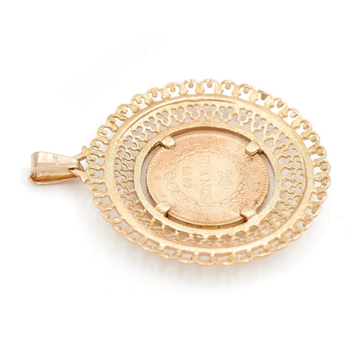 Pendentif Pendentif Pièce Or jaune 58 Facettes 1637028CN