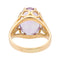 Bague 57 Bague cocktail en or jaune 18 carats avec améthyste 58 Facettes 1637061CN