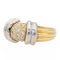 Bague 55 Bague Or jaune, Or blanc Diamant 58 Facettes 1639196CN