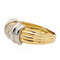 Bague 55 Bague Or jaune, Or blanc Diamant 58 Facettes 1639196CN