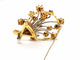 Broche Broche Fleur Or jaune, Or blanc Rubis, Diamant 58 Facettes 1639514CN
