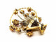 Broche Broche Fleur Or jaune, Or blanc Rubis, Diamant 58 Facettes 1639514CN