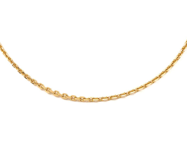 Collier Collier maille forçat en or jaune 18 carats 58 Facettes 1641200CN