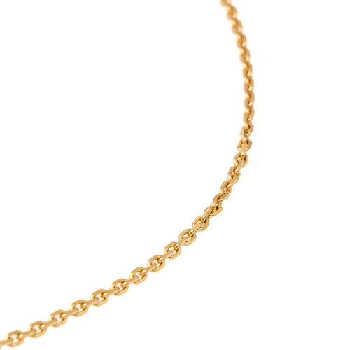 Collier Collier maille forçat en or jaune 18 carats 58 Facettes 1641200CN