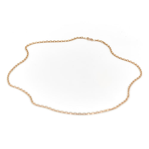 Collier Collier maille forçat en or jaune 18 carats 58 Facettes 1649068CN
