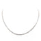 Collier Collier Maille forçat Or blanc 58 Facettes 1649198CN