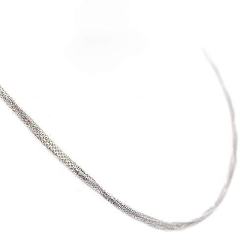 Collier Collier Maille forçat Or blanc 58 Facettes 1649198CN