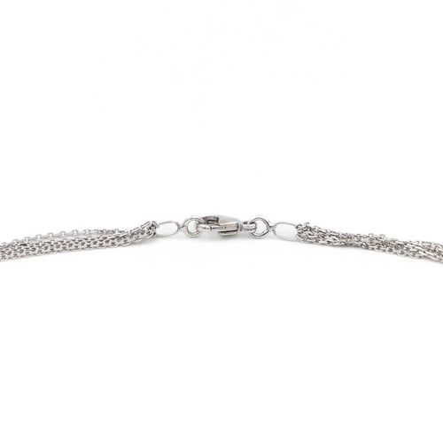 Collier Collier Maille forçat Or blanc 58 Facettes 1649198CN