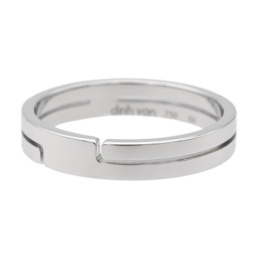 Bague 58 Dinh Van Bague Alliance Seventies Or blanc 58 Facettes 1649322CN