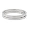 Bague 58 Dinh Van Bague Alliance Seventies Or blanc 58 Facettes 1649322CN