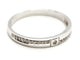 Bague 54 Bague Demi alliance Or blanc Diamant 58 Facettes 1650248CN