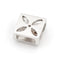 Pendentif Pendentif carré en or blanc 18 carats et diamants 58 Facettes 1650249CN