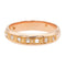 Bague 55 Bague demi-alliance en or rose 18 carats et diamants 58 Facettes 1653928CN