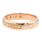 Bague 55 Bague demi-alliance en or rose 18 carats et diamants 58 Facettes 1653928CN