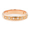 Bague 55 Bague demi-alliance en or rose 18 carats et diamants 58 Facettes 1653928CN