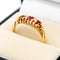 Bague 56.5 Bague en or jaune 18 carats avec diamants et rubis 58 Facettes 57C9BE5897F14C72901C48AFAE0D2337