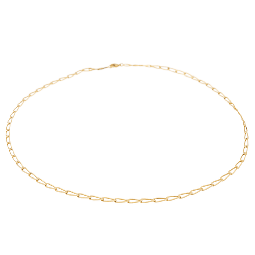 Collier Collier maille cheval en or jaune 18 carats 58 Facettes 1660387CN