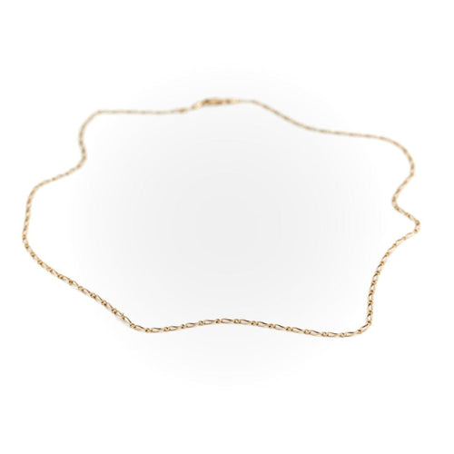 Collier Collier maille alternée en or jaune 18 carats 58 Facettes 1660461CN