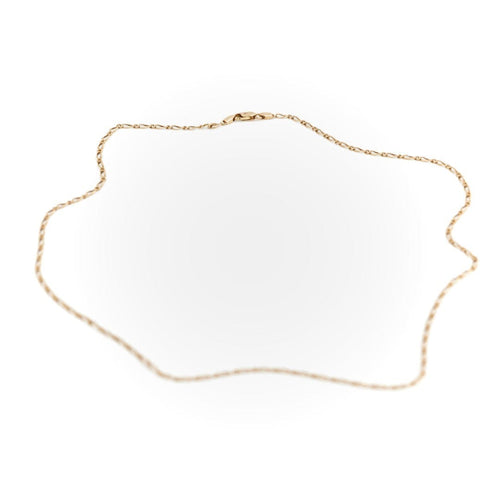 Collier Collier maille alternée en or jaune 18 carats 58 Facettes 1660461CN