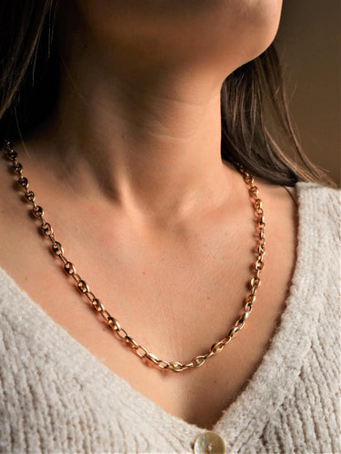 Collier Collier maille grain de café en or jaune 18 carats 58 Facettes 1660472CN