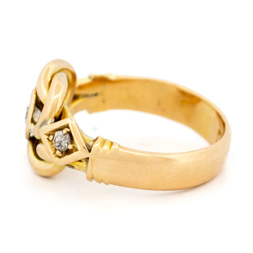 Bague 57 Bague nœud d’amour en or 18 carats et diamants 58 Facettes A478279F2F6548DF87ABABC53D9A9C4B