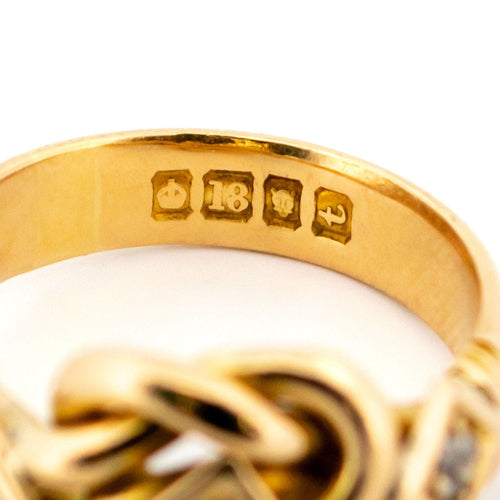 Bague 57 Bague nœud d’amour en or 18 carats et diamants 58 Facettes A478279F2F6548DF87ABABC53D9A9C4B