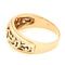 Bague 55.5 Bague filigranée Art nouveau en or jaune 14 carats 58 Facettes B6DEA5888AF34FF9A06AEF61361E3E1A