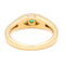Bague 53 GLAMIRA - Bague vintage en or jaune 14 carats et émeraude 58 Facettes 7293E2937EA1432EB2160657120EA0EA