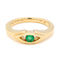 Bague 53 GLAMIRA - Bague vintage en or jaune 14 carats et émeraude 58 Facettes 7293E2937EA1432EB2160657120EA0EA