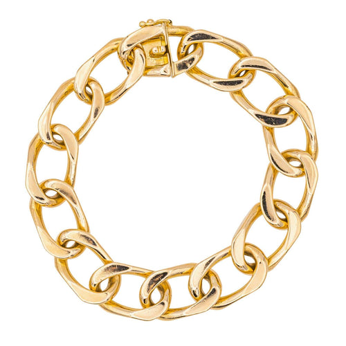 Bracelet Bracelet maille gourmette en or rose 18 carats 58 Facettes 1667904CN