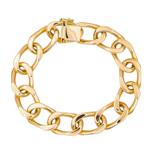 Bracelet Bracelet maille gourmette en or rose 18 carats 58 Facettes 1667904CN