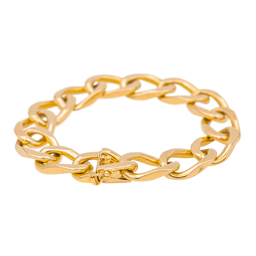Bracelet Bracelet maille gourmette en or rose 18 carats 58 Facettes 1667904CN