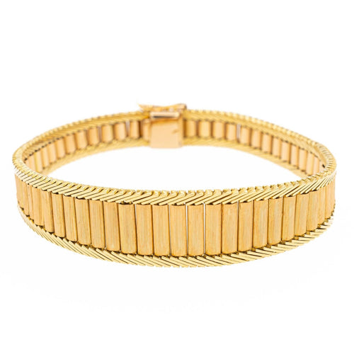 Bracelet Bracelet manchette vintage en or jaune 18 carats 58 Facettes 1670516CN